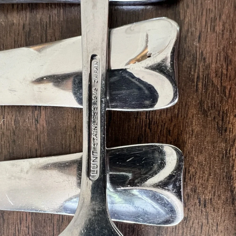 Lunt Modern Classic Stainless Forks Set of 6 Japan Flatware Silverware 18/8